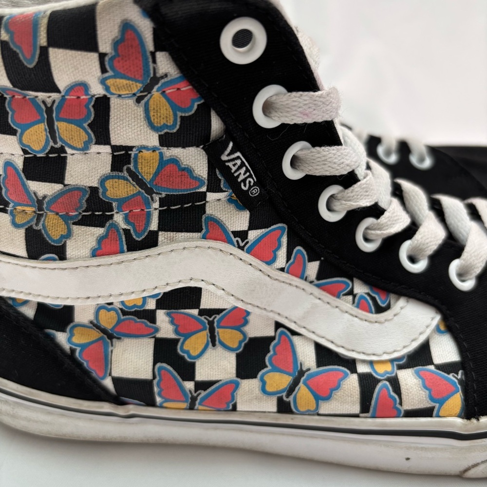 Vans Filmore Hi Checkerboard Black and White High-Top Sneakers - Picture 7 of 12